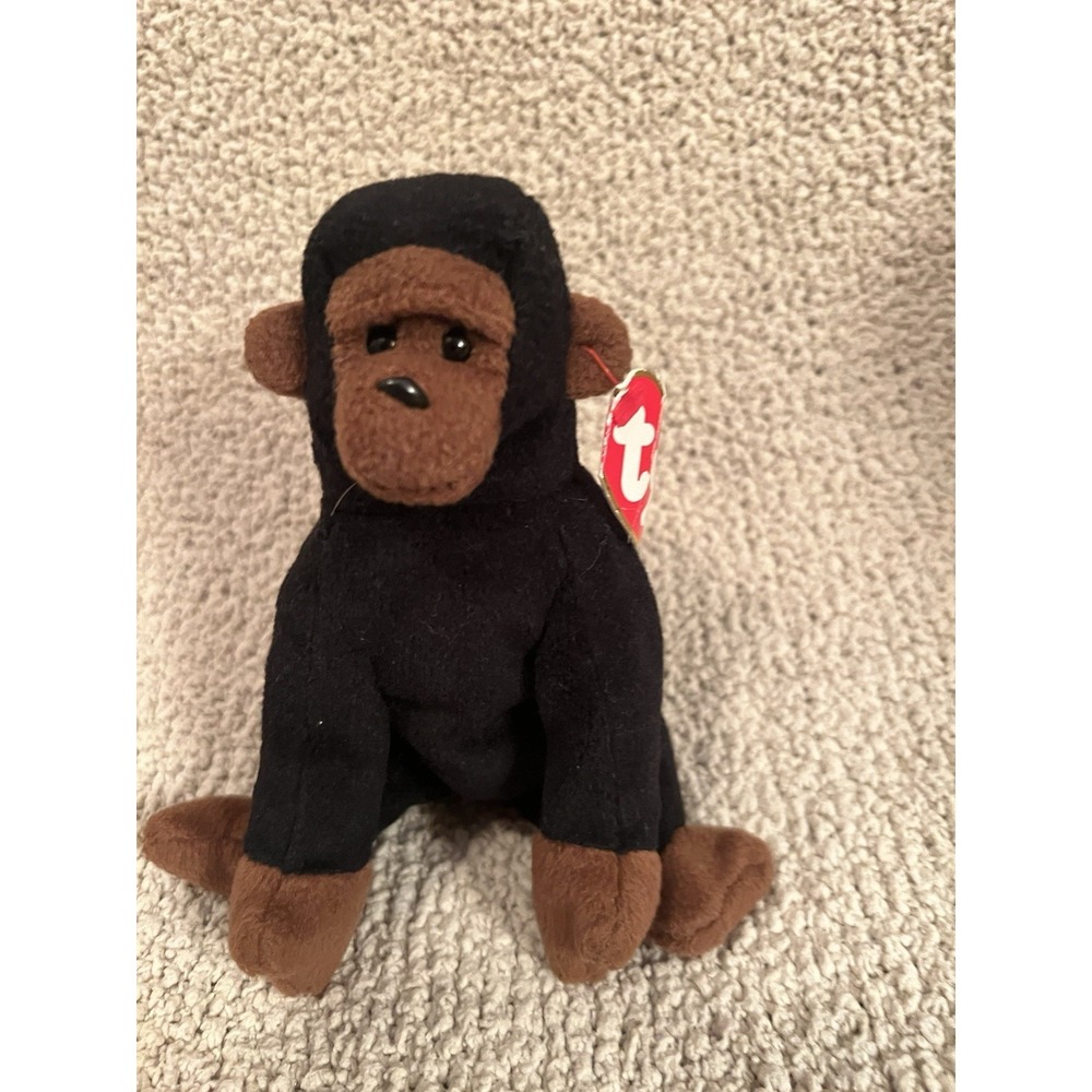 Ty Beanie Baby Congo Black Monkey 1